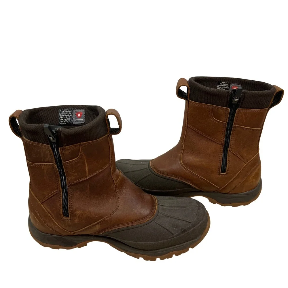 LL Bean Tek2.5 Primaloft Waterproof Winter Boots Mens 9.5 Brown Leather 507166